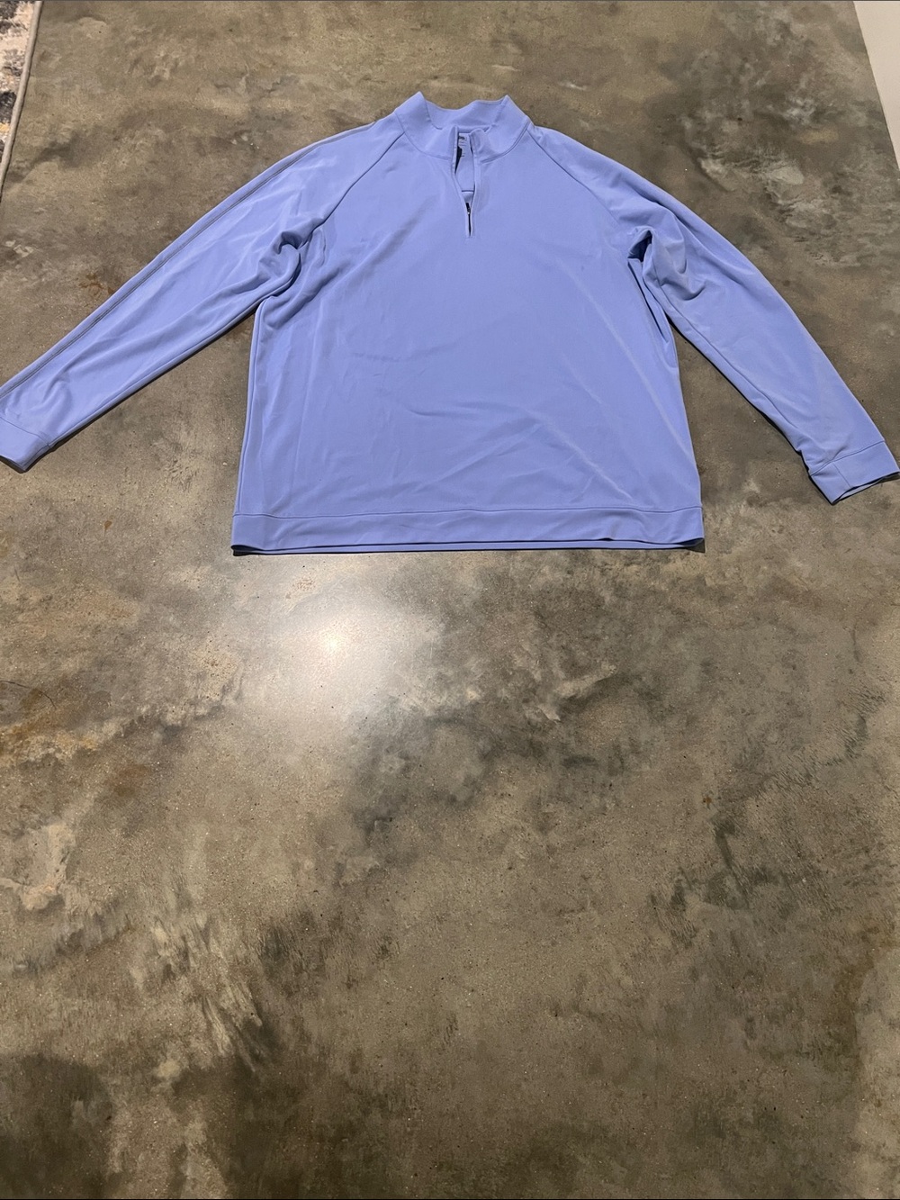 adidas Light Blue Lightweight Quarter-Zip Shirt Jacket